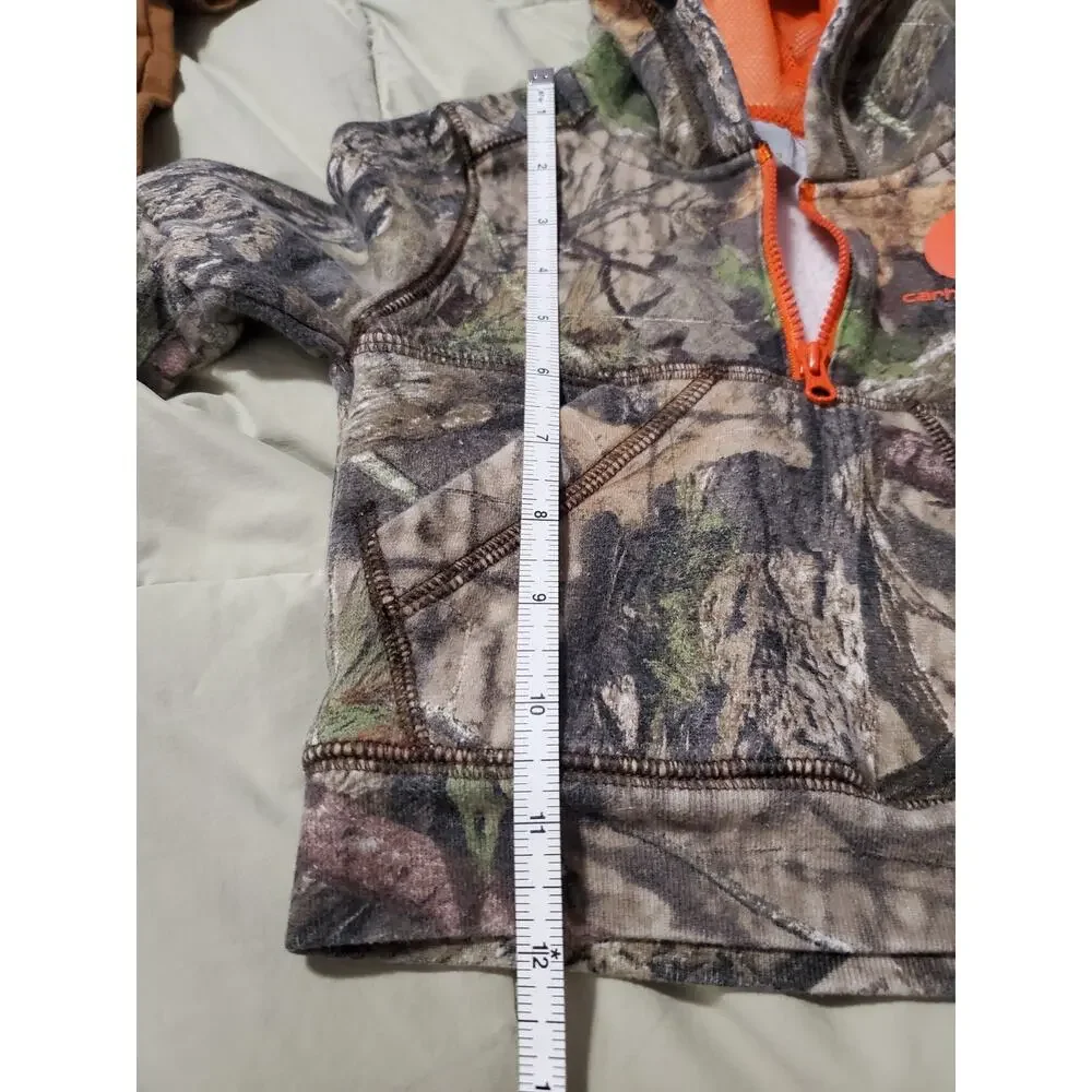 Carhartt Baby Boys 3M Outfit Lot Camo Hoodie Romper Onepiece Mossy Oak 3 Pc